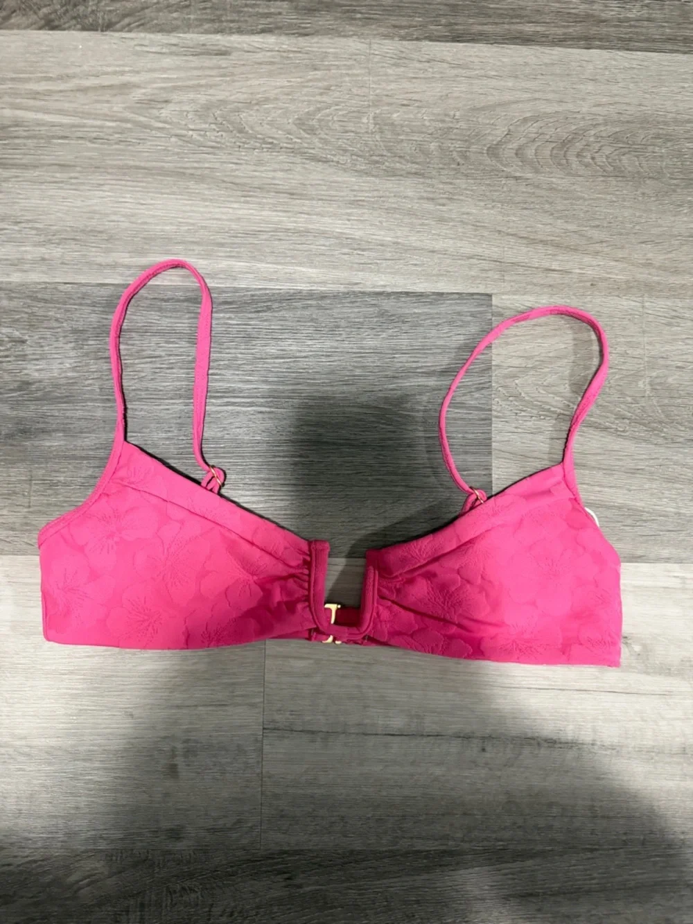 L*Space Peyton Bikini Top Underwire Bralette Adjustable Straps Swim